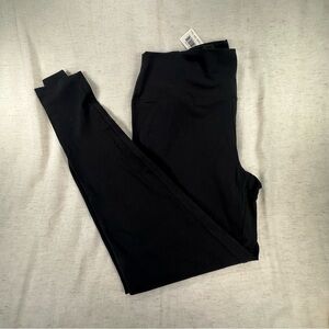 American Tall Black High Rise Skinny Stretch Knit Women's Capri Pants Casual